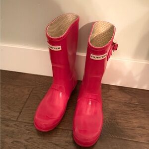 Hunter Vibrant Red Waterproof Boots